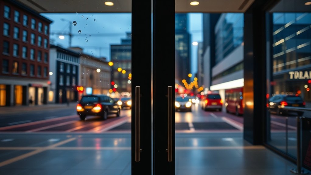Glass Doors Shreding Green