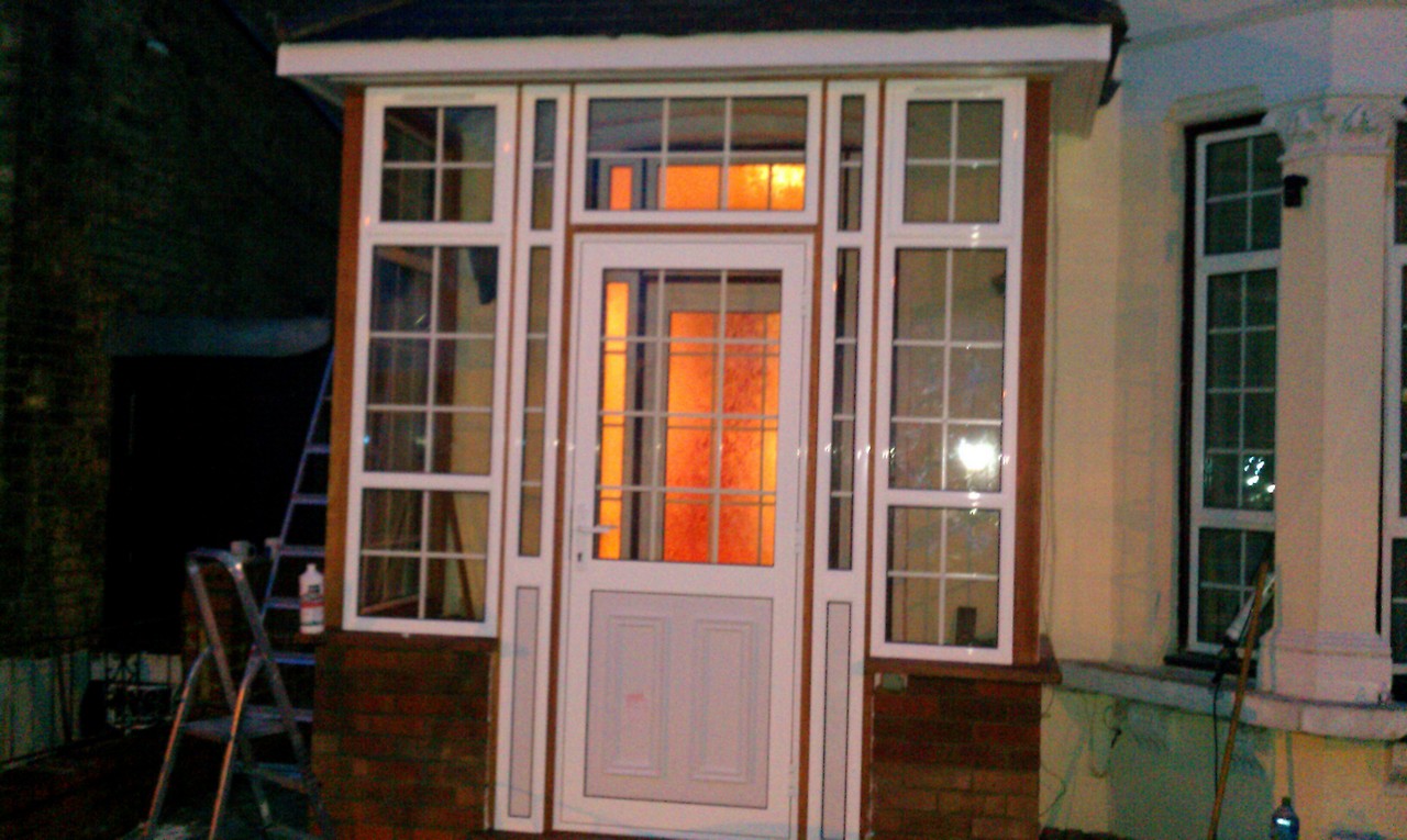 uPVC porch with Georgian bar glazing installed in Iver